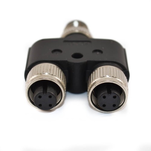 10pcs M12 Adaptor 4Pin Pole Surface Mount Male and Female Contacts 10pcs M12 Adaptor 4Pin Pole Surface Mount Male and Female Contacts
