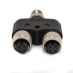 10pcs M12 Adaptor 4Pin Pole Surface Mount Male and Female Contacts 10pcs M12 Adaptor 4Pin Pole Surface Mount Male and Female Contacts