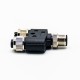 10pcs M12 Adaptor 4Pin Pole Surface Mount Male and Female Contacts 10pcs M12 Adaptor 4Pin Pole Surface Mount Male and Female Contacts