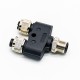 10pcs M12 Adaptor 4Pin Pole Surface Mount Male and Female Contacts 10pcs M12 Adaptor 4Pin Pole Surface Mount Male and Female Contacts