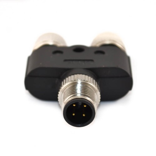 10pcs M12 Adaptor 4Pin Pole Surface Mount Male and Female Contacts 10pcs M12 Adaptor 4Pin Pole Surface Mount Male and Female Contacts