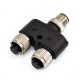 10pcs M12 Adaptor 4Pin Pole Surface Mount Male and Female Contacts 10pcs M12 Adaptor 4Pin Pole Surface Mount Male and Female Contacts