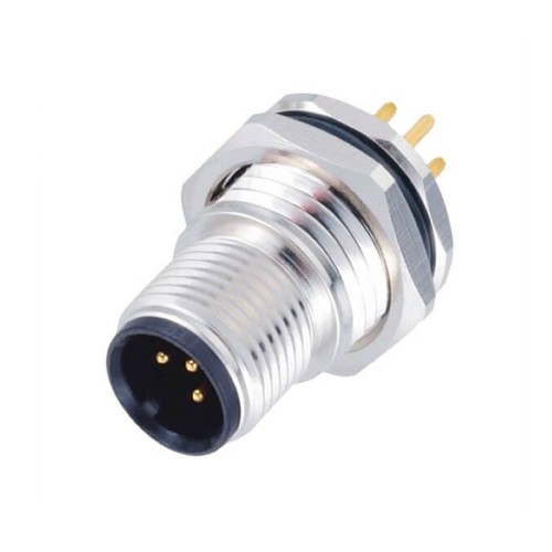 10pcs M12 Waterproof 3Pin Male Front Mount M16x1.5 Mounting Thread 10pcs M12 Waterproof 3Pin Male Front Mount M16x1.5 Mounting Thread