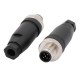 2pcs IP67 Waterproof M12 5Pin A Code Male Cable Plug 2pcs IP67 Waterproof M12 5Pin A Code Male Cable Plug