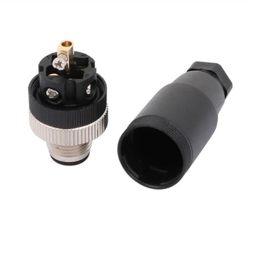 2pcs IP67 Waterproof M12 5Pin A Code Male Cable Plug 2pcs IP67 Waterproof M12 5Pin A Code Male Cable Plug