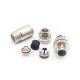 2PCS M12 4Pin Male Assembly Straight Shield Connector Screw Termination Cable Plug 2PCS M12 4Pin Male Assembly Straight Shield Connector Screw Termination Cable Plug