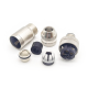 2PCS M12 4Pin Male Assembly Straight Shield Connector Screw Termination Cable Plug 2PCS M12 4Pin Male Assembly Straight Shield Connector Screw Termination Cable Plug