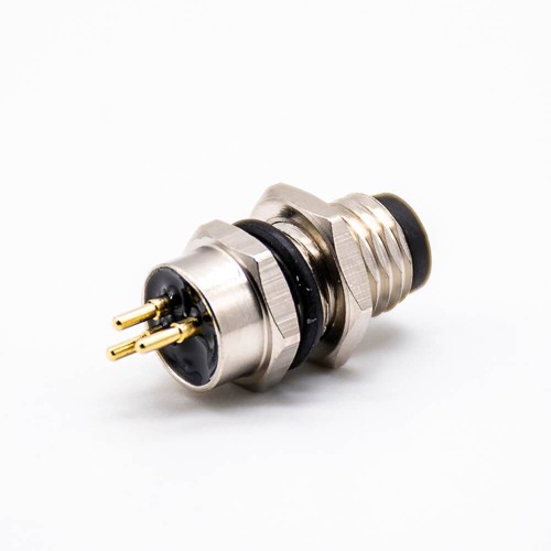 3Pin M12 Connector A Code Male Front Mount 180° PCB Solder type waterproof 3Pin M12 Connector A Code Male Front Mount 180° PCB Solder type waterproof