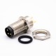 3Pin M12 Connector A Code Male Front Mount 180° PCB Solder type waterproof 3Pin M12 Connector A Code Male Front Mount 180° PCB Solder type waterproof