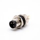 3Pin M12 Connector A Code Male Front Mount 180° PCB Solder type waterproof 3Pin M12 Connector A Code Male Front Mount 180° PCB Solder type waterproof