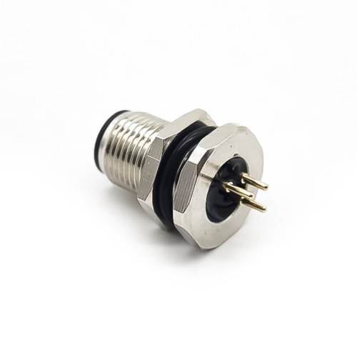 3Pin M12 Connector A Code Male Front Mount 180° PCB Solder type waterproof 3Pin M12 Connector A Code Male Front Mount 180° PCB Solder type waterproof