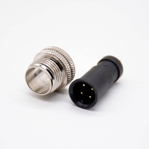 4 pin Connector m12 lnjection Molding Connector Male Straight Solder Cup A code 4 pin Connector m12 lnjection Molding Connector Male Straight Solder Cup A code