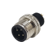4 pin Connector m12 lnjection Molding Connector Male Straight Solder Cup A code 4 pin Connector m12 lnjection Molding Connector Male Straight Solder Cup A code