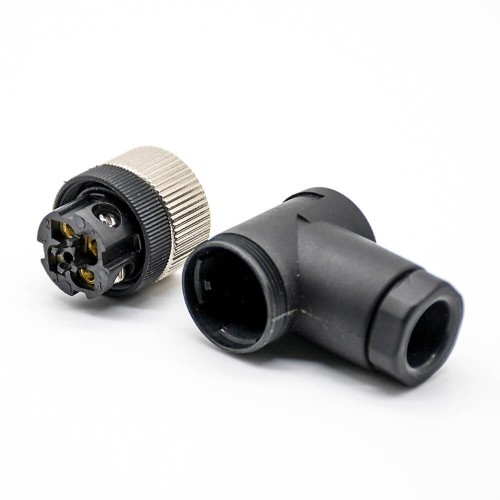 4 pin M12 Connector Female Screw-joint Connector 90 Degree Non-Shield 4 pin M12 Connector Female Screw-joint Connector 90 Degree Non-Shield