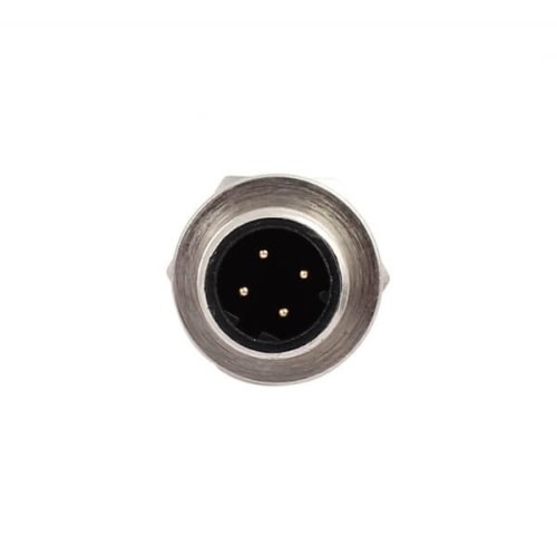 4-Pole M12 Rear Mount Connector Solder Contacts For Cable 10PCS 4-Pole M12 Rear Mount Connector Solder Contacts For Cable 10PCS
