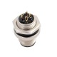 4-Pole M12 Rear Mount Connector Solder Contacts For Cable 10PCS 4-Pole M12 Rear Mount Connector Solder Contacts For Cable 10PCS