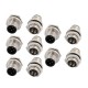 4-Pole M12 Rear Mount Connector Solder Contacts For Cable 10PCS 4-Pole M12 Rear Mount Connector Solder Contacts For Cable 10PCS