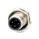 4Pin M12 Connector 180° PCB Mount A Coding Back Mount Waterproof Male Socket 4Pin M12 Connector 180° PCB Mount A Coding Back Mount Waterproof Male Socket