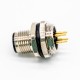 4Pin M12 Connector 180° PCB Mount A Coding Back Mount Waterproof Male Socket 4Pin M12 Connector 180° PCB Mount A Coding Back Mount Waterproof Male Socket