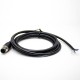 4Pin M12 Extension Cable Male A Code Straight Connector Molded Cable 3M AWG22 4Pin M12 Extension Cable Male A Code Straight Connector Molded Cable 3M AWG22