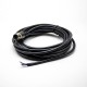 4Pin M12 Extension Cable Male A Code Straight Connector Molded Cable 5M AWG22 4Pin M12 Extension Cable Male A Code Straight Connector Molded Cable 5M AWG22