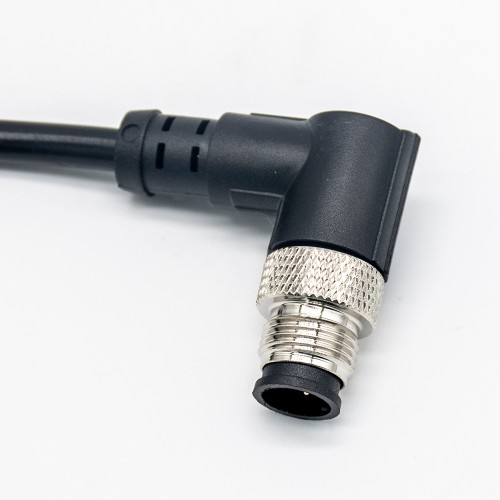 5 Pin M12 Connector A Code Male Angle Molded Cable 5M Single Ended Cable AWG22 5 Pin M12 Connector A Code Male Angle Molded Cable 5M Single Ended Cable AWG22