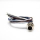 5 Pin M12 Connector A Coded Straight Back Mount Cable 0.2M Waterproof Male Receptacles 5 Pin M12 Connector A Coded Straight Back Mount Cable 0.2M Waterproof Male Receptacles