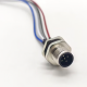 5 Pin M12 Connector A Coded Straight Back Mount Cable 0.2M Waterproof Male Receptacles 5 Pin M12 Connector A Coded Straight Back Mount Cable 0.2M Waterproof Male Receptacles