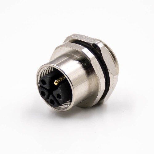 5 Pin M12 Connector Cable K-Coding Female Straight Waterproof Back Mount Panel Receptacles Cable Solder Type Shiled 5 Pin M12 Connector Cable K-Coding Female Straight Waterproof Back Mount Panel Receptacles Cable Solder Type Shiled