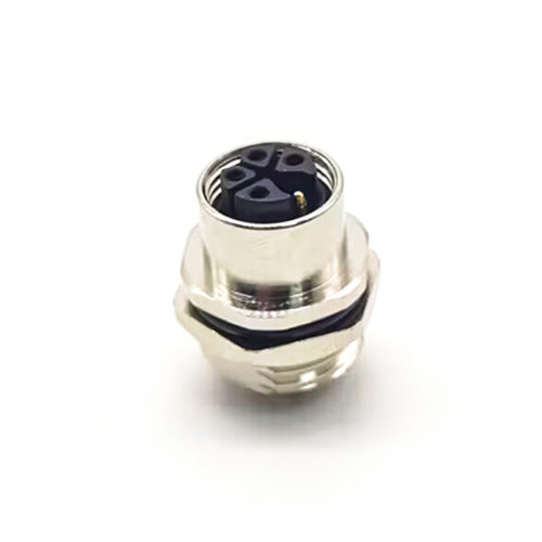 5 Pin M12 Connector Cable K-Coding Female Straight Waterproof Back Mount Panel Receptacles Cable Solder Type Shiled 5 Pin M12 Connector Cable K-Coding Female Straight Waterproof Back Mount Panel Receptacles Cable Solder Type Shiled