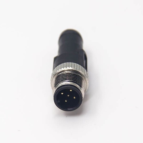5 Pin M12 Connector Terminal Load Male A Code Unshield Waterproof 5 Pin M12 Connector Terminal Load Male A Code Unshield Waterproof