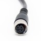 5 Pole M12 Cable Female Straight Connector Black Cable PVC 1.5M AWG22 A Code 5 Pole M12 Cable Female Straight Connector Black Cable PVC 1.5M AWG22 A Code