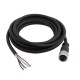 5 Pole M12 Cable Female Straight Connector Black Cable PVC 1.5M AWG22 A Code 5 Pole M12 Cable Female Straight Connector Black Cable PVC 1.5M AWG22 A Code