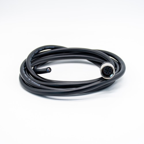 5 Pole M12 Cable Female Straight Connector Black Cable PVC 1.5M AWG22 A Code 5 Pole M12 Cable Female Straight Connector Black Cable PVC 1.5M AWG22 A Code