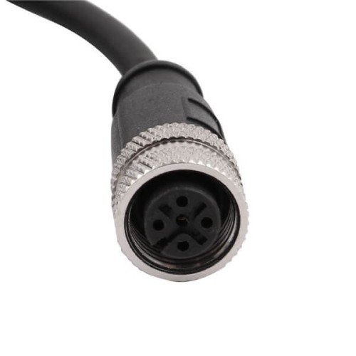5 Pole M12 Cable Female Straight Connector Black Cable PVC 1.5M AWG22 A Code 5 Pole M12 Cable Female Straight Connector Black Cable PVC 1.5M AWG22 A Code