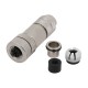 5PCS M12 A-Coding 4 Pins Assembly Cable Connector Female Straight Shielded Plug With PG7 5PCS M12 A-Coding 4 Pins Assembly Cable Connector Female Straight Shielded Plug With PG7