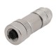5PCS M12 A-Coding 4 Pins Assembly Cable Connector Female Straight Shielded Plug With PG7 5PCS M12 A-Coding 4 Pins Assembly Cable Connector Female Straight Shielded Plug With PG7