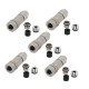5PCS M12 A-Coding 4 Pins Assembly Cable Connector Female Straight Shielded Plug With PG7 5PCS M12 A-Coding 4 Pins Assembly Cable Connector Female Straight Shielded Plug With PG7