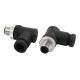 8 Contact M12 Circular Metric Connectors Right Angle Male 2PCS 8 Contact M12 Circular Metric Connectors Right Angle Male 2PCS