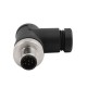 8 Contact M12 Circular Metric Connectors Right Angle Male 2PCS 8 Contact M12 Circular Metric Connectors Right Angle Male 2PCS