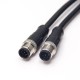 8 Pin M12 Cable Male Plug A Code Assembly Extension Cable 1M AWG24 2pcs 8 Pin M12 Cable Male Plug A Code Assembly Extension Cable 1M AWG24 2pcs
