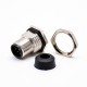 8 Pin M12 Socket Panel Receptacles A Coded Straight Waterproof Male Front Bulkhead Through Hole 8 Pin M12 Socket Panel Receptacles A Coded Straight Waterproof Male Front Bulkhead Through Hole