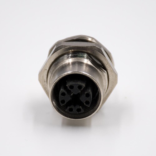 8 Pin M12 X Coded Female Connector Panel Receptacles Straight PCB Pount Waterproof 8 Pin M12 X Coded Female Connector Panel Receptacles Straight PCB Pount Waterproof