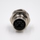 8 Pin M12 X Coded Female Connector Panel Receptacles Straight PCB Pount Waterproof 8 Pin M12 X Coded Female Connector Panel Receptacles Straight PCB Pount Waterproof