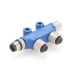 Boat Network N2K 2-Port T-Connector M12 5 Pin 3 Femlae To 5 Pin Male