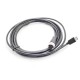 Cable Adaptor M12 4Pin A Code Female to USB 2.0 Type C Male Assembly 3 Meters AWG26