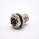 Connector M12 4 Pin A Code Male Shiled Blukhead Waterproof Panel Receptacles for Cable