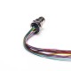 M12 12 Position Sensor Cables Actuator Cables 12Pin Male Panel Mount Socket With Wires AWG26 30CM