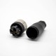 M12 3Pin Female A-Code Field Installable Screw Termination Unshield