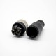M12 3Pin Female A-Code Field Installable Screw Termination Unshield